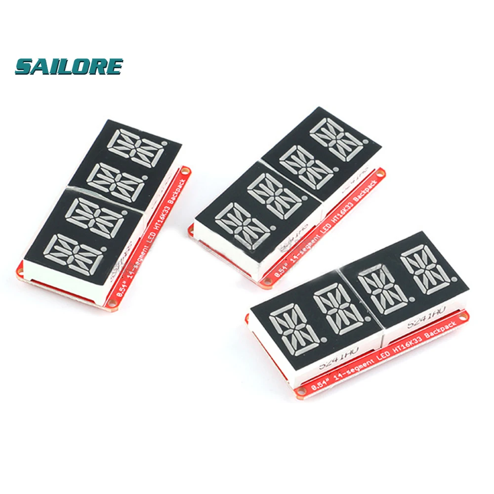 

4-битный цифровой трубчатый модуль HT16K33 0,54 дюйма 0,54, светодиодный дисплей IIC I2C, измеритель управления 3,3 В 5 В для Arduino, красный/зеленый/оранжев...