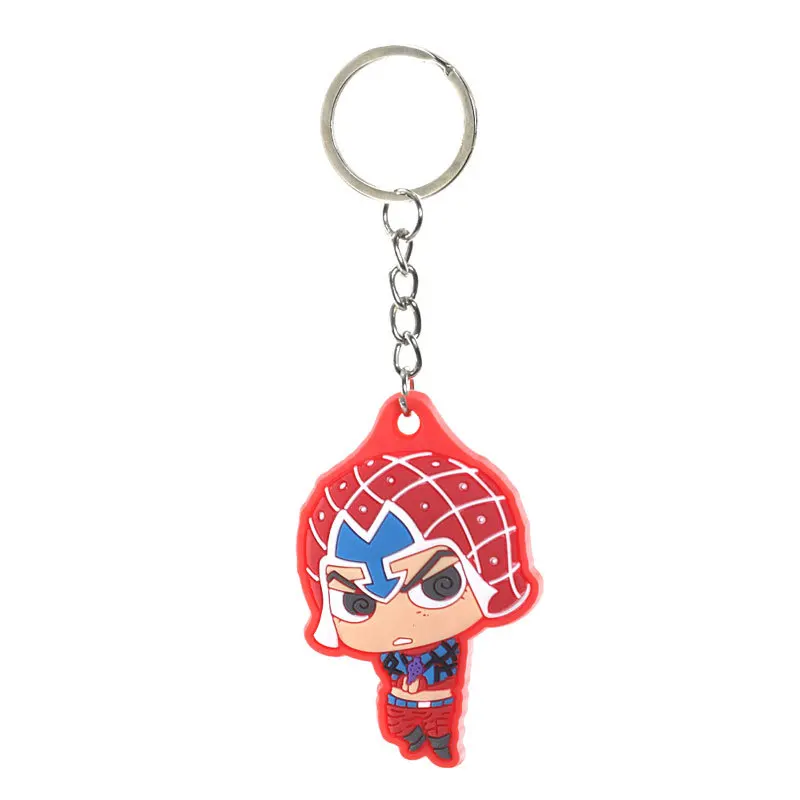 

JOJO's Bizarre Adventure Keychain Acrylic Figure Kujo Jotaro Yoshikage Caesar Pendent Keyring Collection Gift