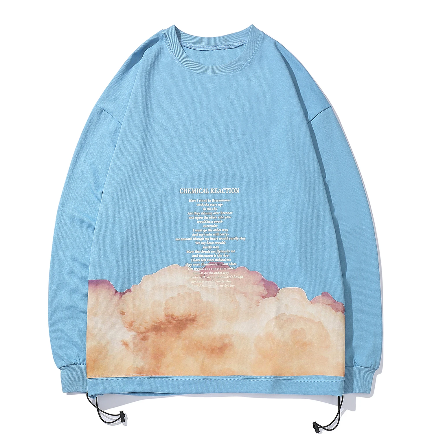 Aelfric Eden Sky/толстовки с рисунком облака осенний Повседневный хлопковый пуловер в