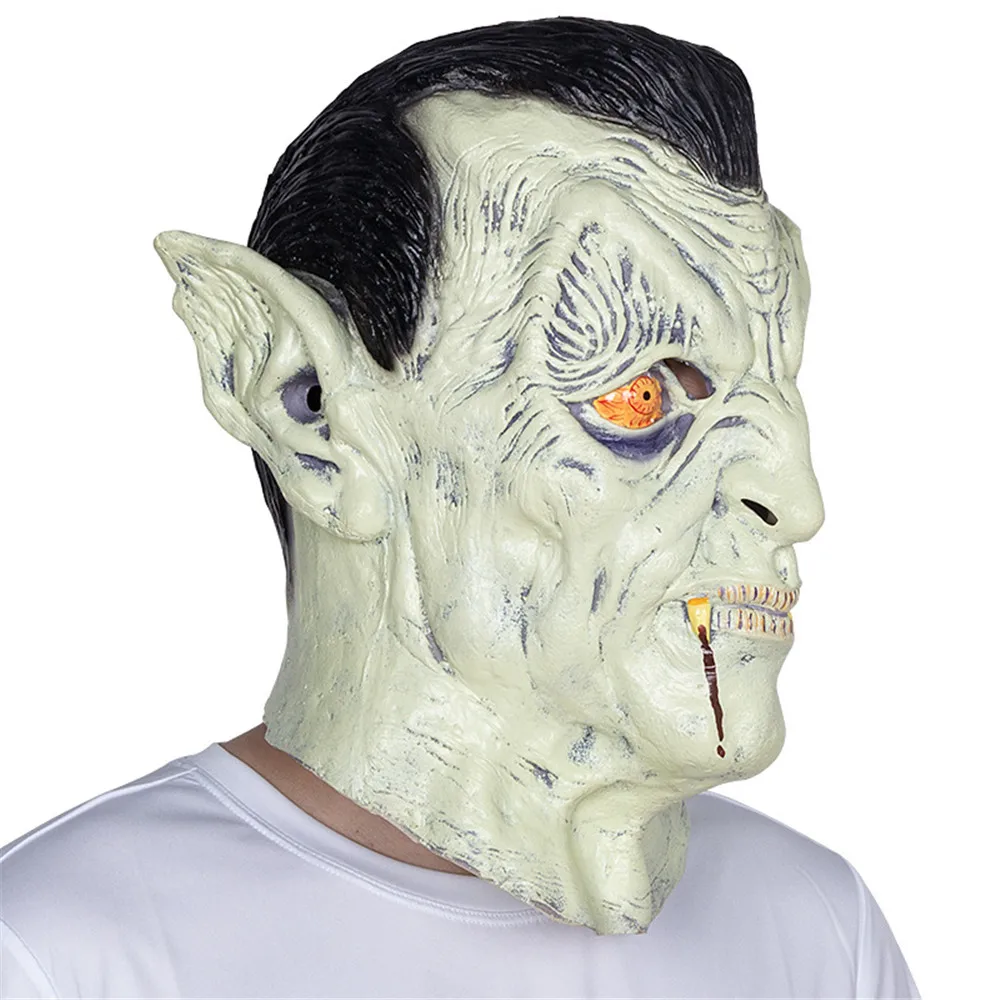 Новая взрослая дневная маска Белый брошенный старый демон Хэллоуин ужас дьявол