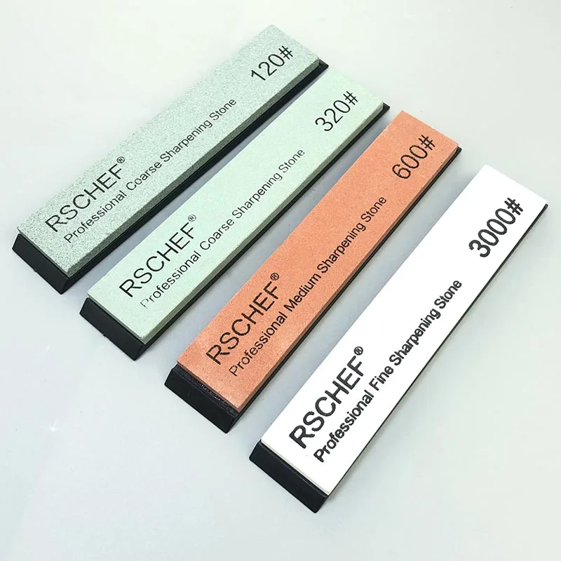 

Recommended 4-piece set practical whetstone sharpener fixed steel grinding water and oil stone kitchen tools