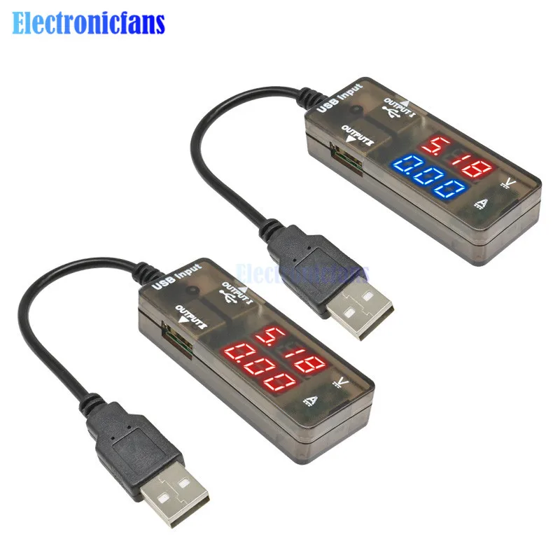 Двойной USB Тестер светодиодный цифровой вольтметр Амперметр зарядное устройство