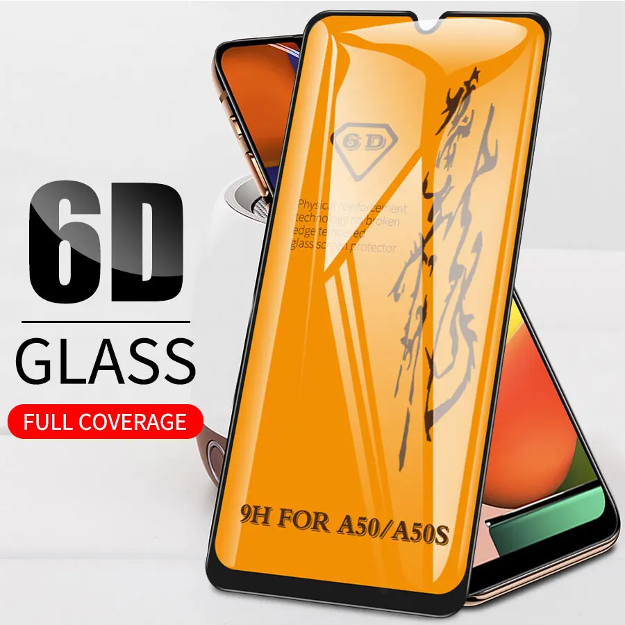 6D полное клеевое покрытие Премиум Закаленное стекло для Samsung Galaxy A50 A50s M30s A70 A40 M10 M20