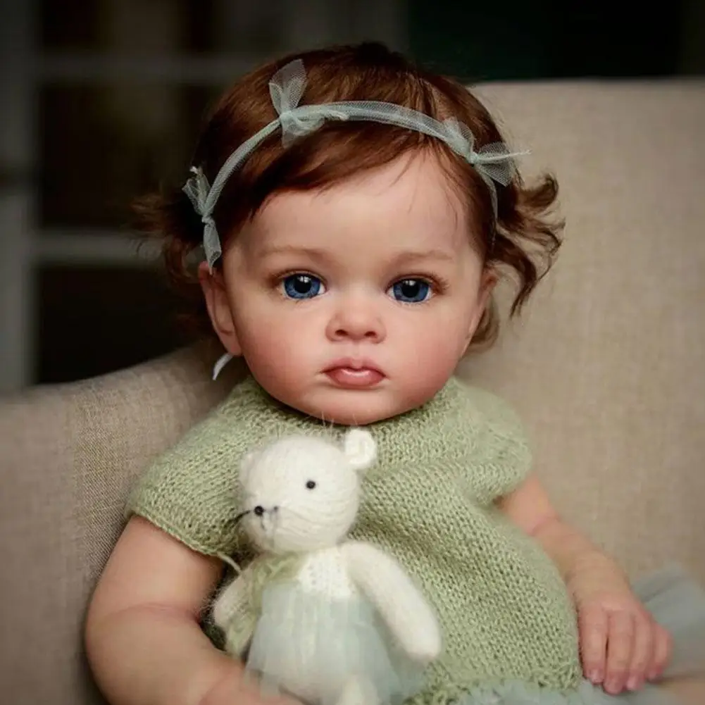 

60CM Reborn Doll Tutti Toddler Girl with Genesis Paint High Quality 3D skin multiple Layers Painting Visible Vein