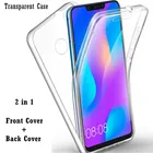 Чехол для Xiaomi Mi 9 Lite 10 9T 10T Redmi 9A 9C Note 5 6 7 8 9 Poco X2 F2 Pro 2 в 1, прозрачный чехол