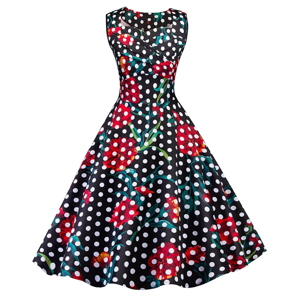 Boho платье с цветочным принтом для женщин на элегантных кнопках коктейльное