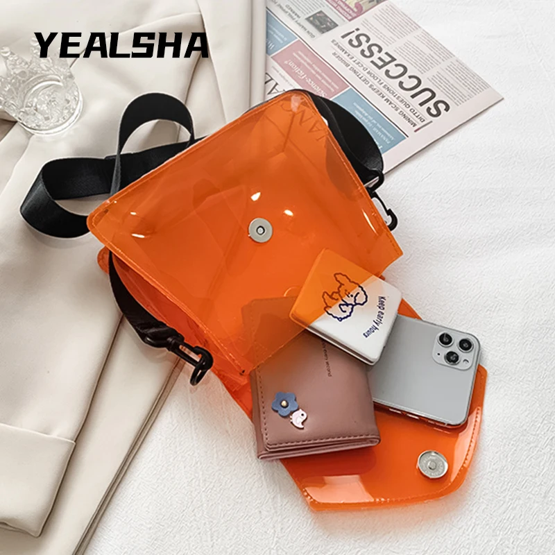

New Small Bag Female Jelly Female Bag Fashion Simple One Shoulder Messenger Small Square Bag