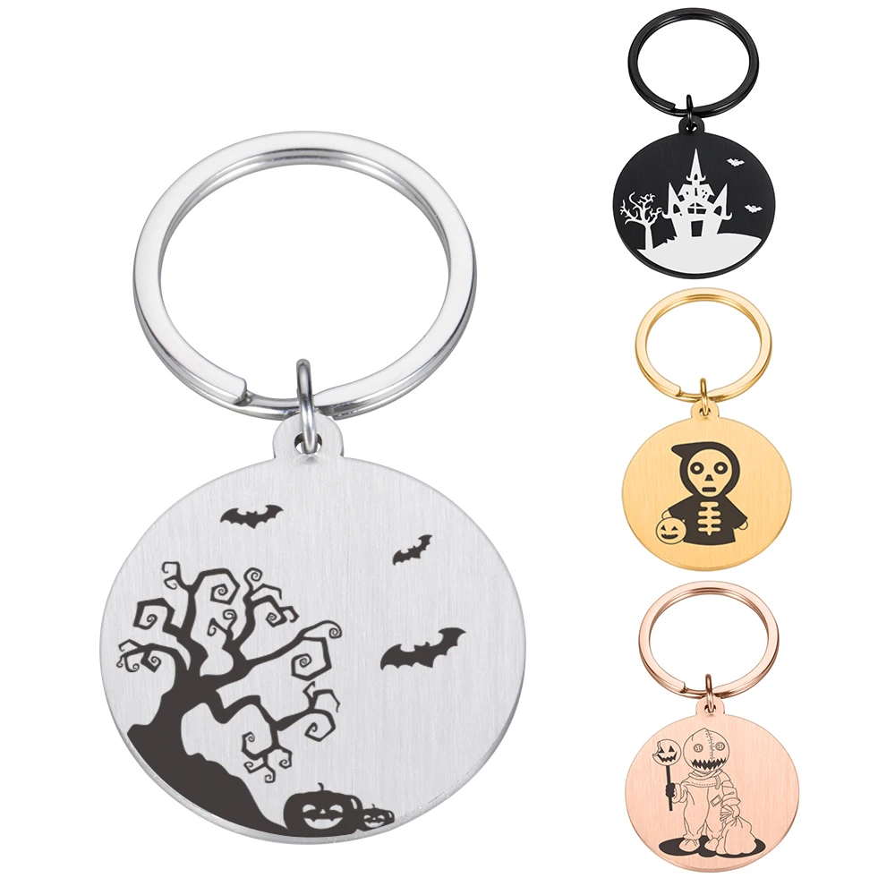 

Pumpkin Halloween Gift Custom Keychains Ghost Grim Reaper A Variety Of Styles Be Personalised For Men Women Car Bag Keyring Gift