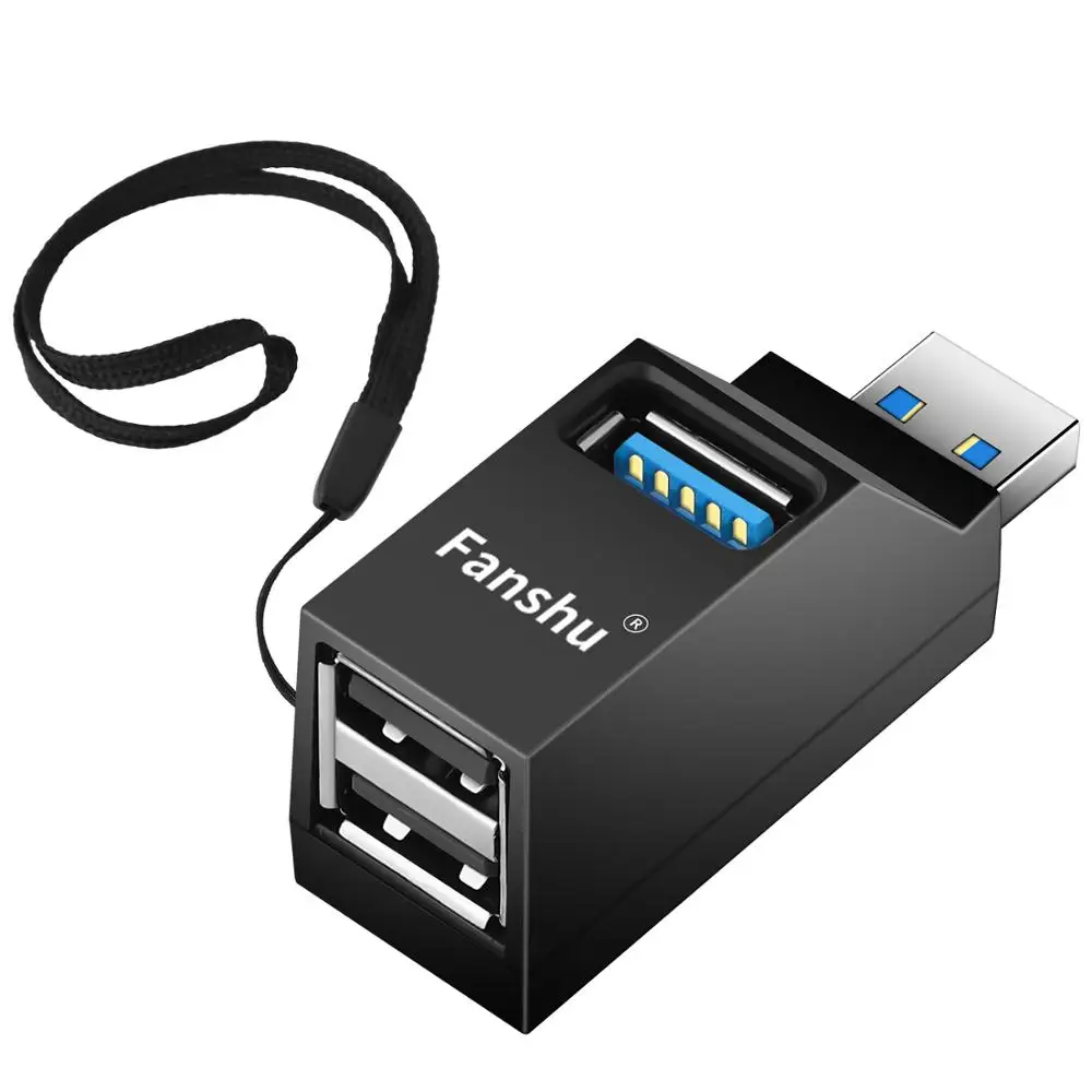Мини концентратор Fanshu USB 3 0 с портами для передачи данных совместимый компьютером