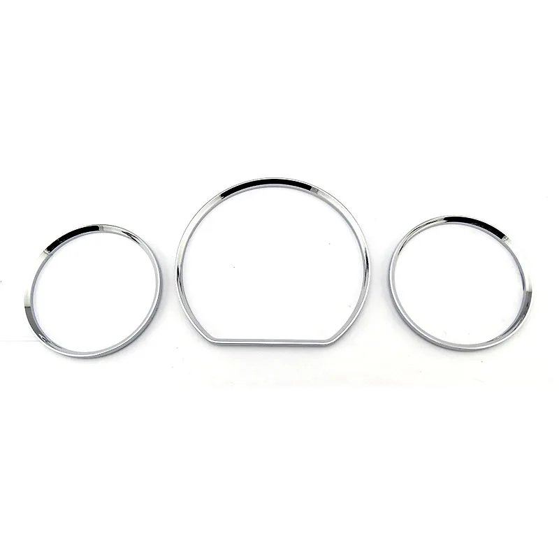 

3pcs Plastic ABS Chrome Gauge Dial Dash Cluster Rings Dashboard cover bezel trim For Mercedes Benz W210 W208 2000-2002