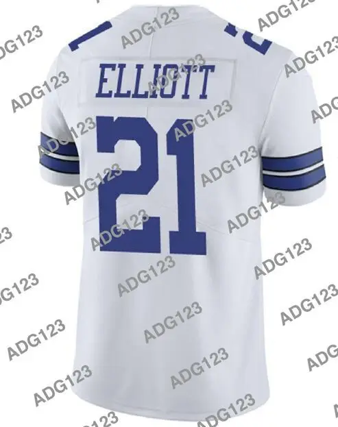 

Stitch Dallas Ezekiel Elliott White Men Women Kid Youth Vapor Limited Jersey