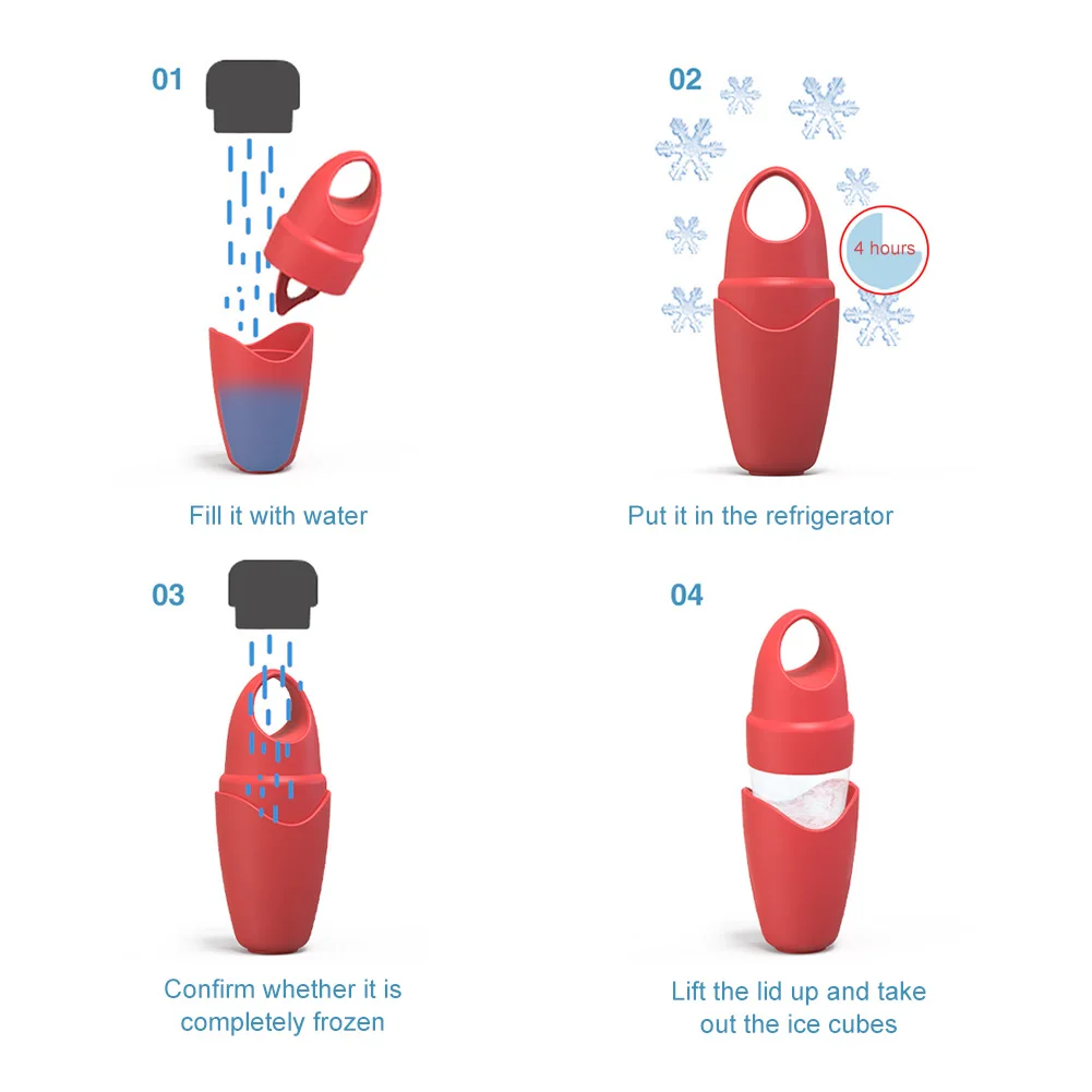 

Silicone Ice Ball Face Massager Roller Cold Therapy Reusable Freezable Ice Cup for Reducing Edema for Face Body