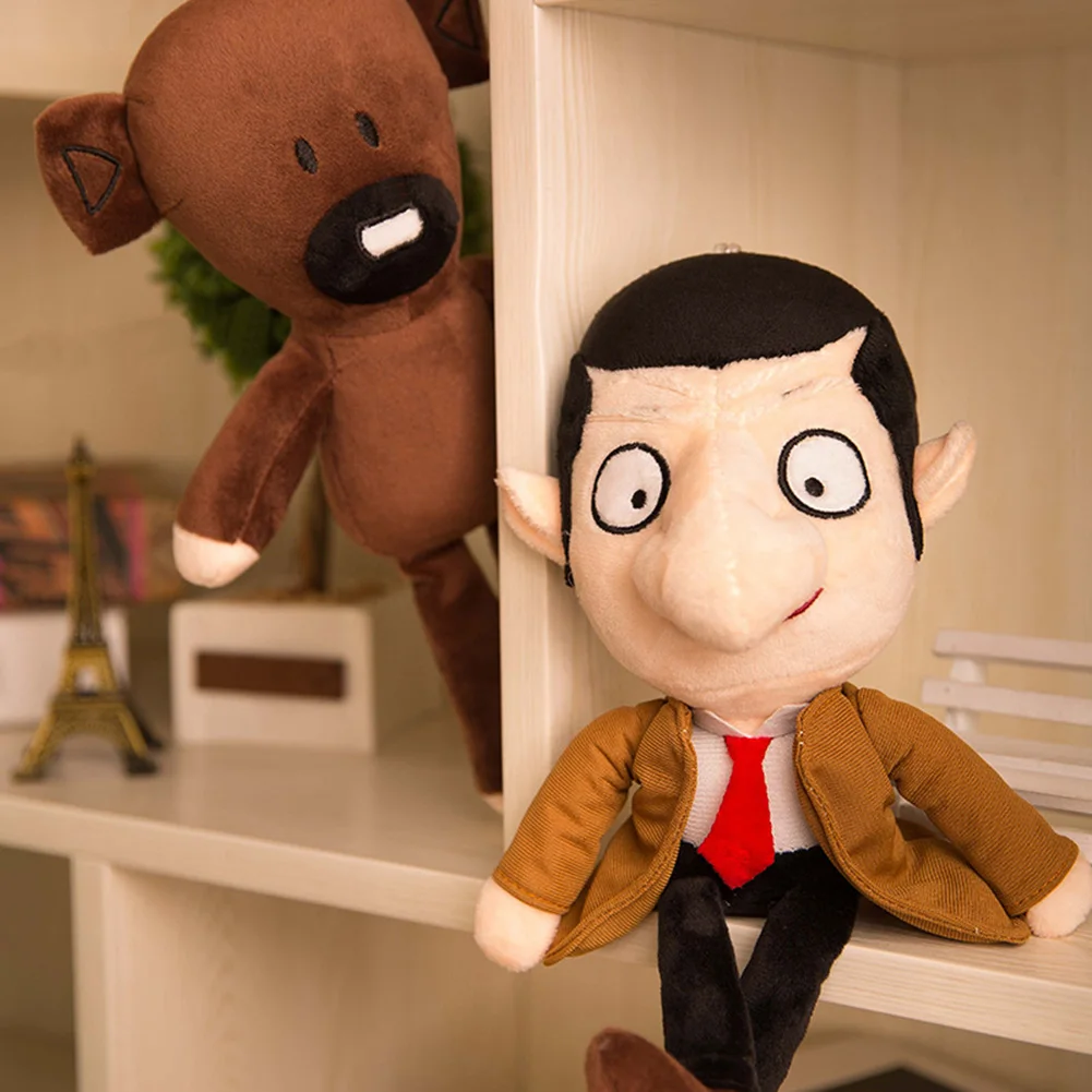 Плюшевые игрушки Mr. Bean и плюшевый милый мультфильм фигурка шапочка игрушка