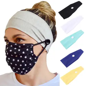 Твердые Цвет женские эластичные брюки на пуговицах, широкий диапазон волос быстрое высыхание спортивная для йоги и бега повязка Противоскользящий Грип для бадминтонных ракеток по заказу