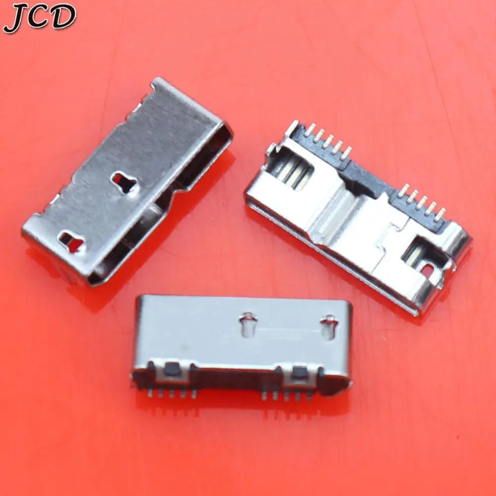 JCD 1 шт. Micro USB 3 0 гнездо 10 Контактов женский зарядный порт для мобильного жесткого
