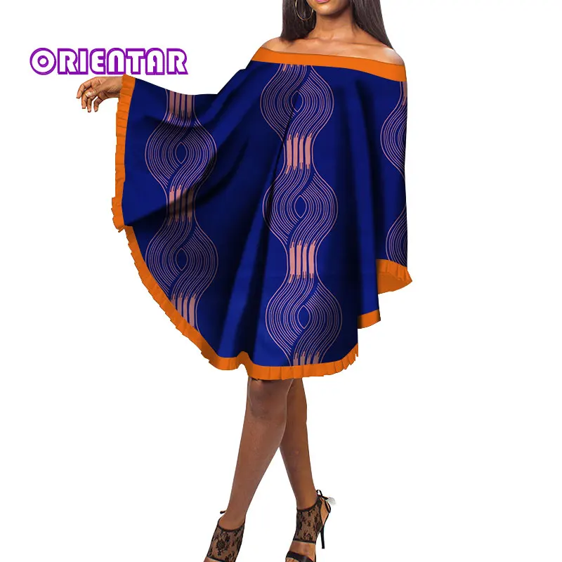 Комплект из обуви в африканском стиле платья для женщин с принтом рукав летучая