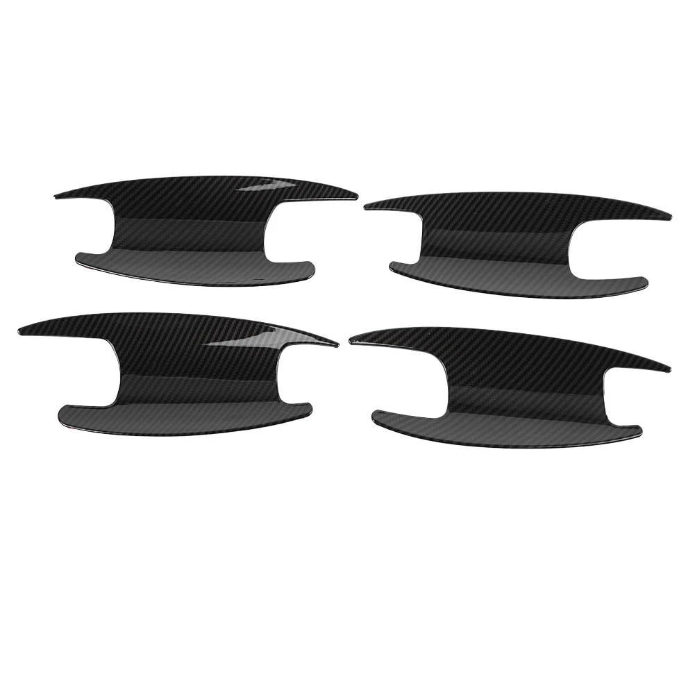 

4pc Carbon Fiber Style Outside Door Bowl Cover Trim for Mercedes Benz E Class W213 W205 X253