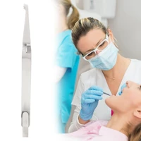 1pc dental instrument equipment teeth caring stainless steel orthodontic bracket positioning tweezers anti corrosion holder tool