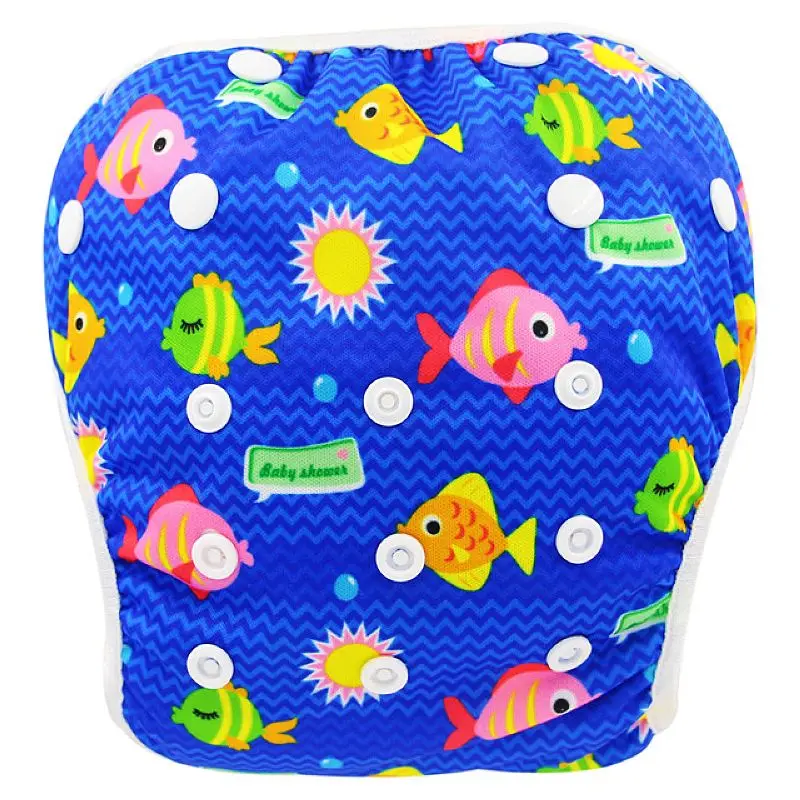 

Ohbabyka Baby Swim Diaper Waterproof Adjustable Cloth Diapers Pool Pant Swimming Diaper Cover Reusable Washable Baby Nappies