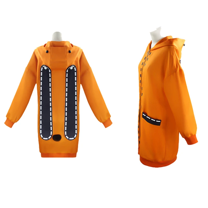 Аниме Kakegurui Yomotsuki Runa Косплей Костюм Толстовка оранжевая Куртка комбинированный