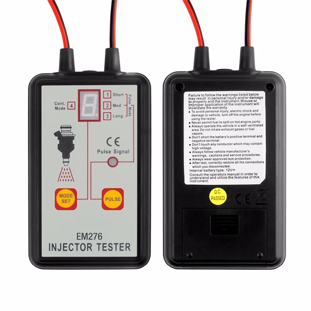 

Fuel Injector Tester EM276 Car Car Fuel Injector Powerful System Analyzer Scan Tool with 4 Pluse Modes Diagnostics Analyzer