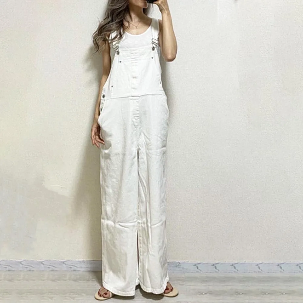 Женские комбинезоны и японские подтяжки простые брюки женские свободные