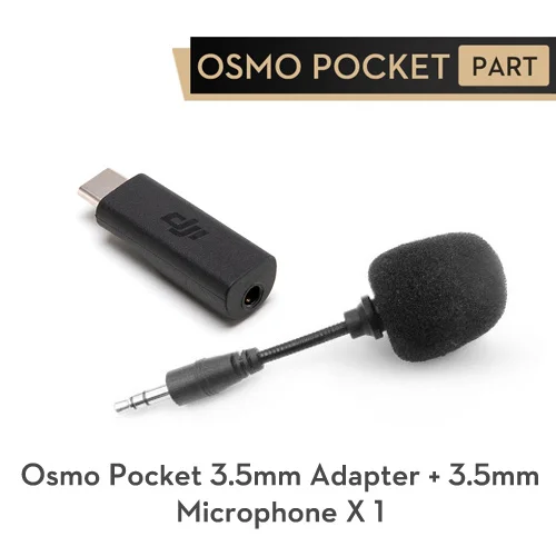 Adapter with Mic Карманный адаптер DJI Osmo 3,5 мм для карманной камеры Osmo, Поддержка внешнего микрофона 3,5 мм, профессиональный аксессуар для записи - Цвет: Adapter with Mic