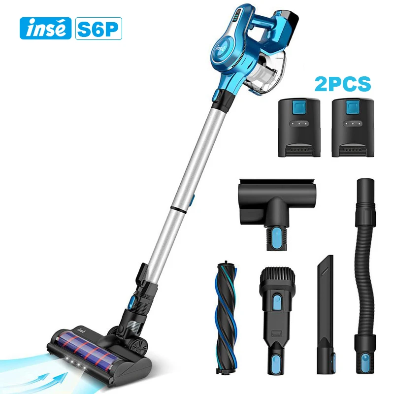 Cordless Vacuum Cleaner 250W Brushless Motor Stick Cordless Vacume 40 Mins Runtime Household Vacuum Cleaner with 2 Batteries aluminium alloy 250w 2 brushless motor light weight folding power wheelchair