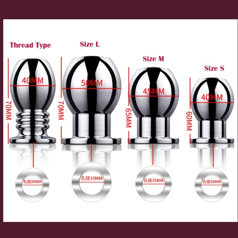 Алюминий сплав анальный расширитель Анальная пробка для взрослых Секс игрушки