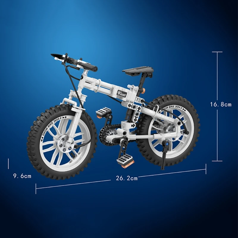 

High-tech Folding Bicycle Building Assembly Blocks, Early Education Construction Kit Toy for Age 7+ Kids