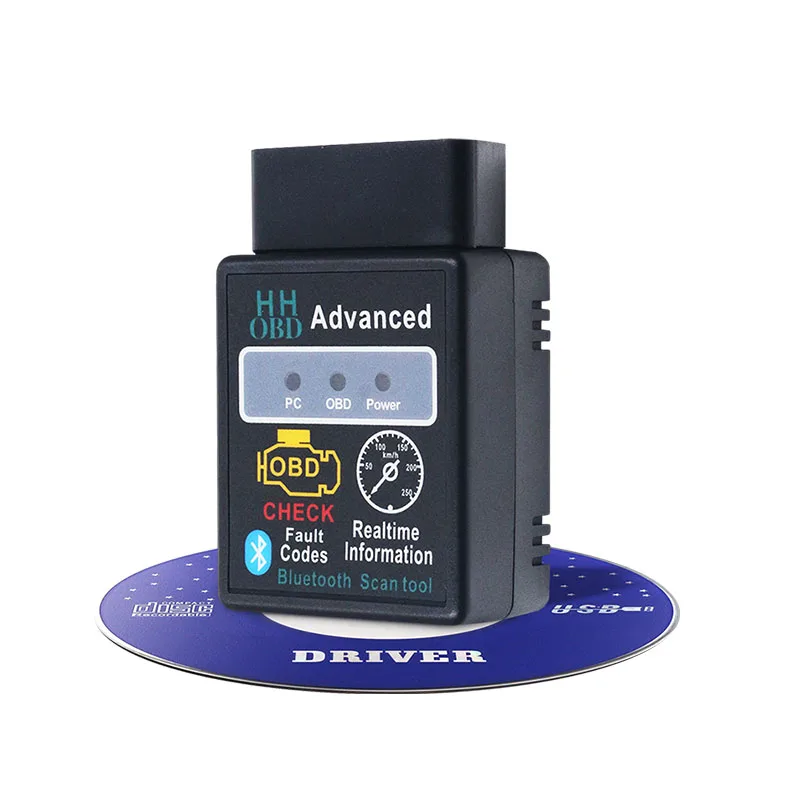 Диагностический сканер HHOBD ELM327 V2.1 V1.5 Bluetooth ELM 327 OBD2 CAN-BUS HH OBD для Android и Windows систем |