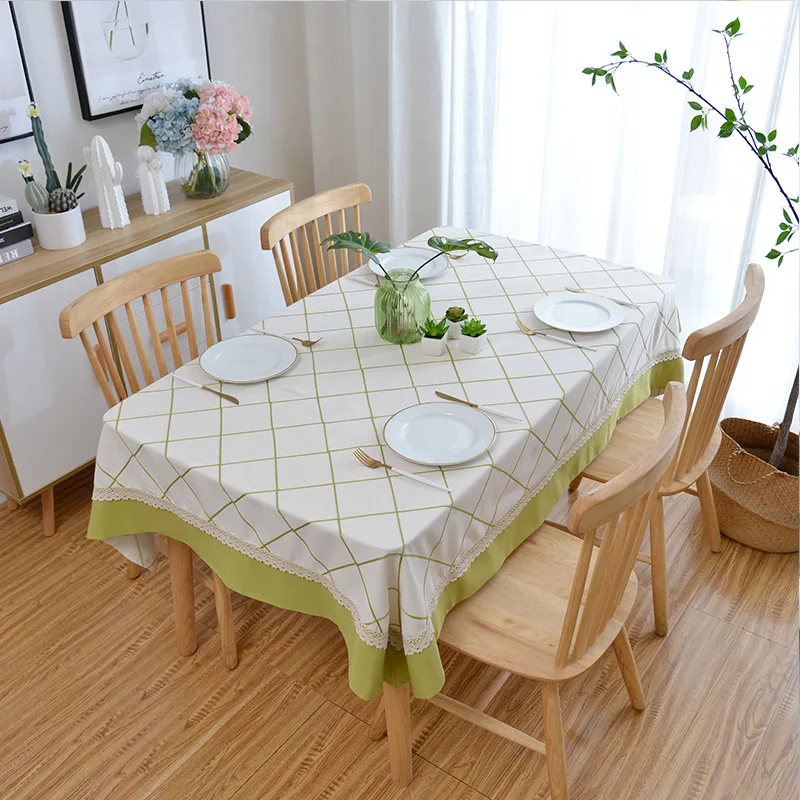 Праздничная скатерть кружевные скатерти с вышивкой в клетку для стола из