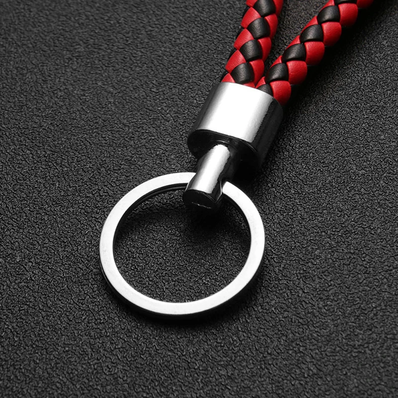 Оптовая цена плетеная веревка из искусственной кожи брелок сделай сам подвеска