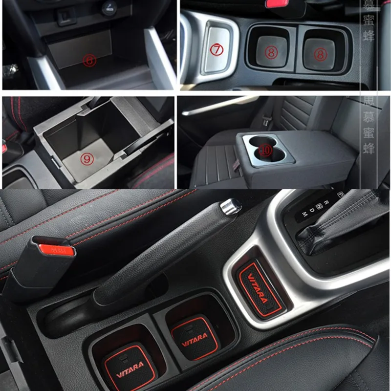 Для 2015 2016 2017 Suzuki vitara Гейт игровой коврик Нескользящая чашка коврики Нескользящие