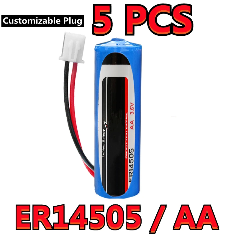 

5 шт., новинка, оригинал для EVE ER14505, фонарь AA, 3,6 В, 2700 мАч, фонарь с разъемом (настраиваемый штекер)