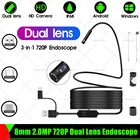 Камера-Эндоскоп HD с двойным объективом, 8 мм, 720 МП, P
