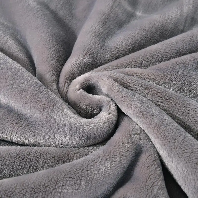 Зимнее одеяло из кораллового флиса домашняя теплая и экологичная печать
