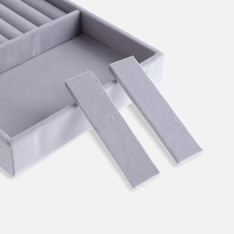 

Fashion Portable Velvet Jewelry Ring Jewelry Display Organizer Box Tray Holder Earring Jewelry Storage Case Showcase