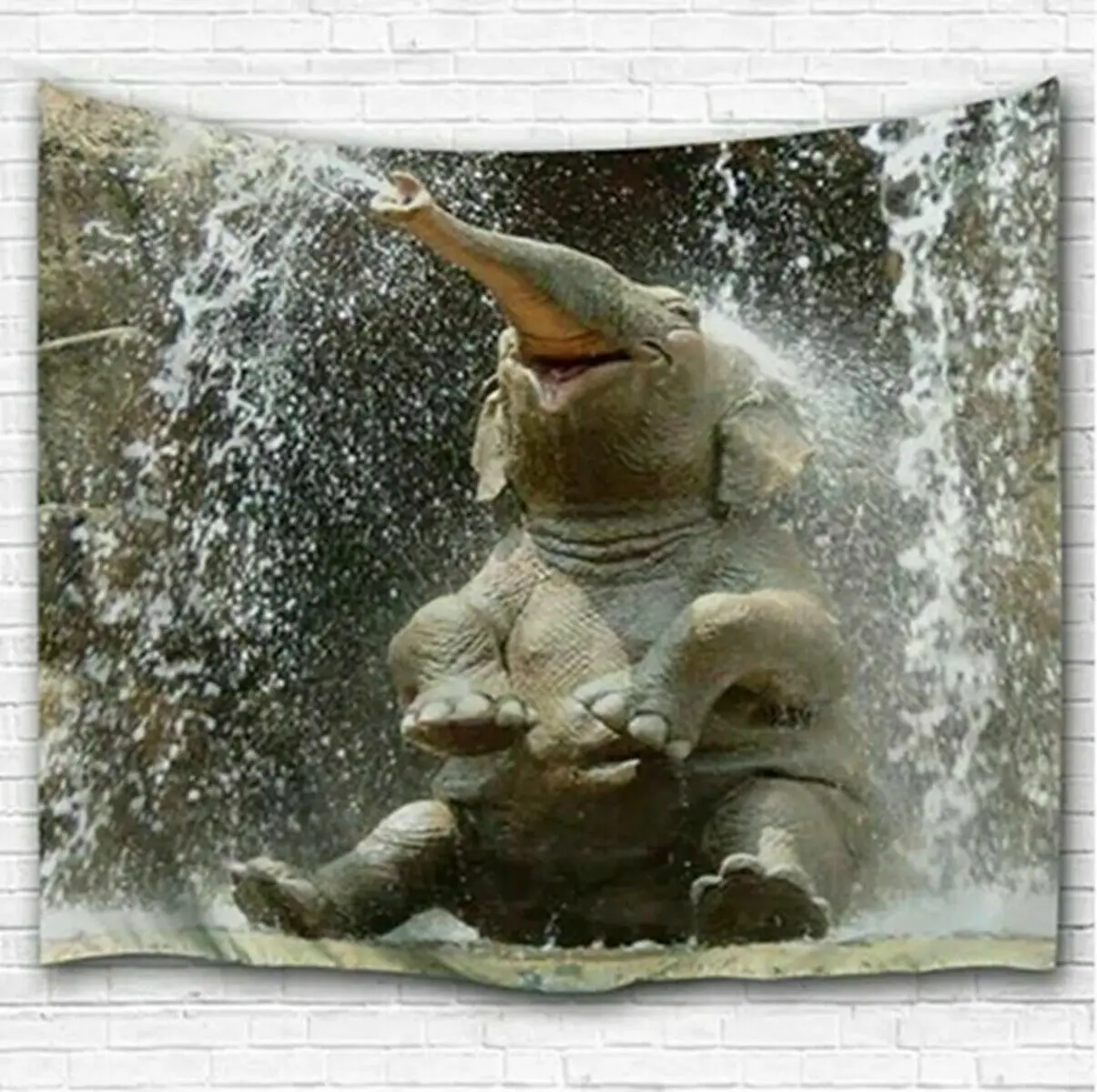 Слон спрей вода гобелен настенный Декор домашний Настенный декор шик | Дом и сад
