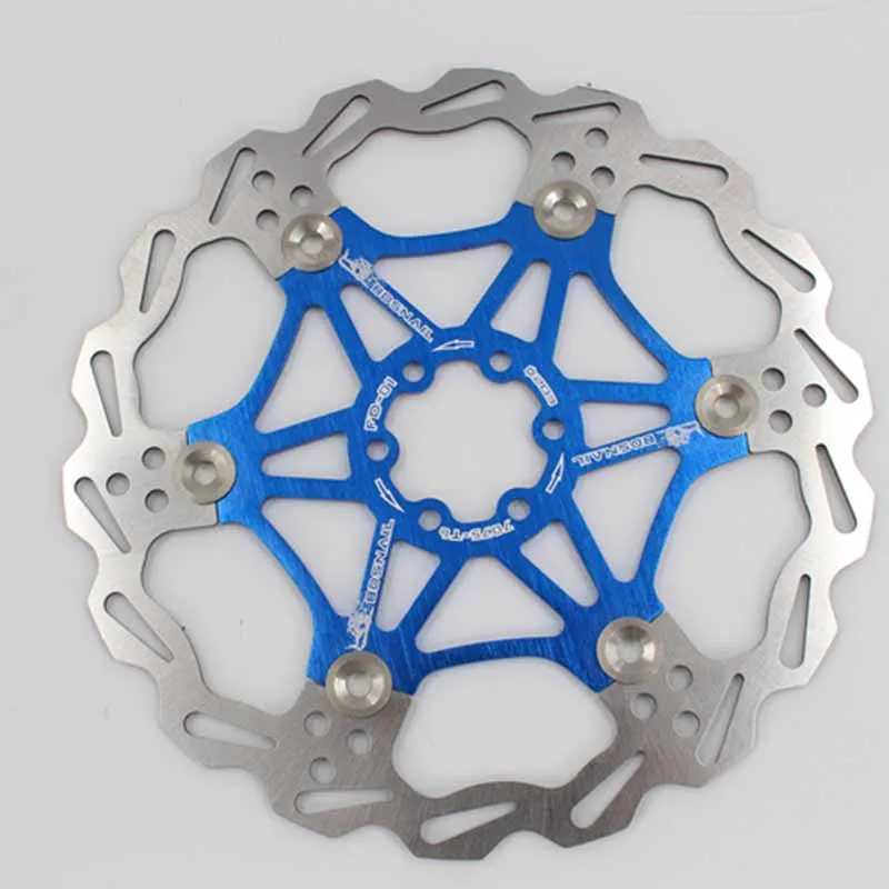 Bicycle Brake Rotor MTB Mountain Bike Super Heat Dissipation Floating Disc 160/180/203mm Six Nails | Спорт и развлечения