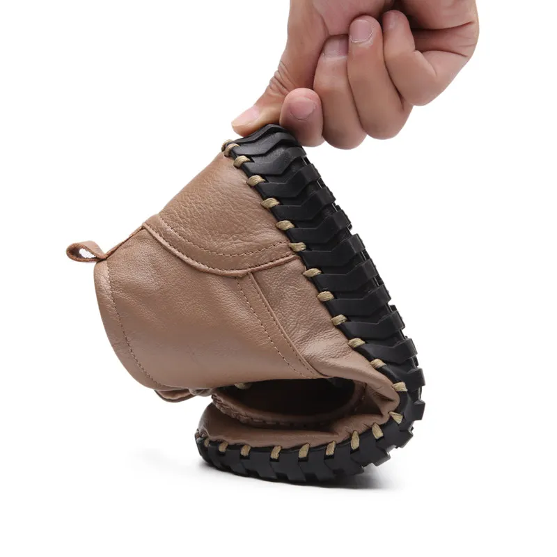 2019 г. Зимние ботильоны из натуральной кожи женская мягкая обувь ручной работы на