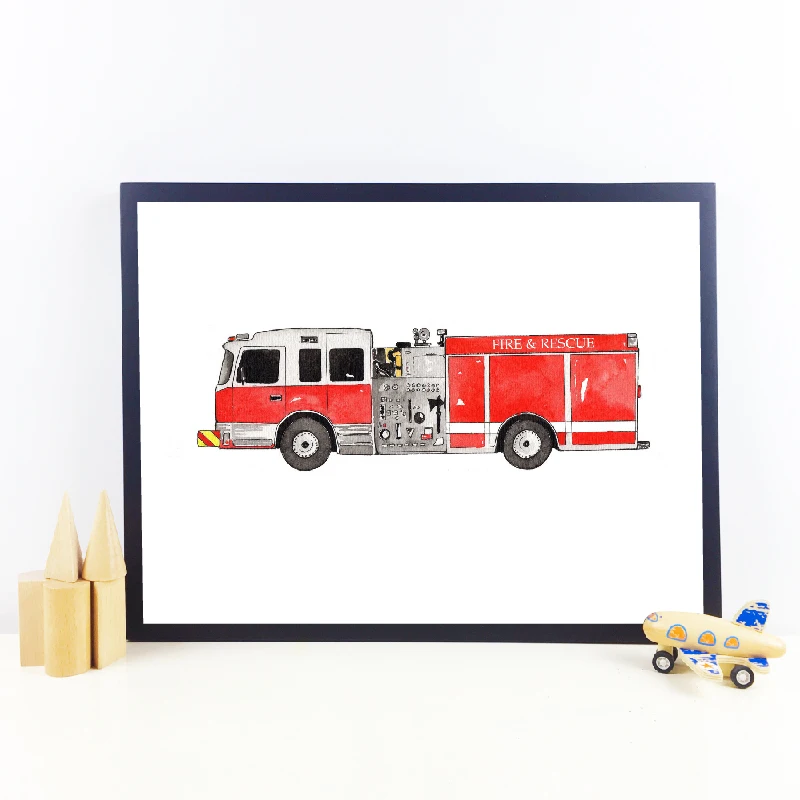 HD принты современные холщовые картины в скандинавском стиле картина пожарной