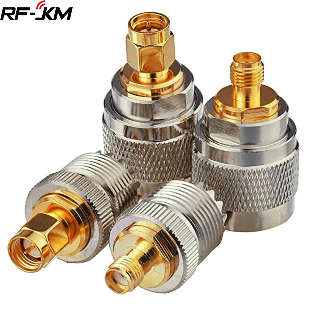 4 шт./компл. UHF штекер Fmale PL259 SO239 в гнездо SMA RF коаксиальный комплект