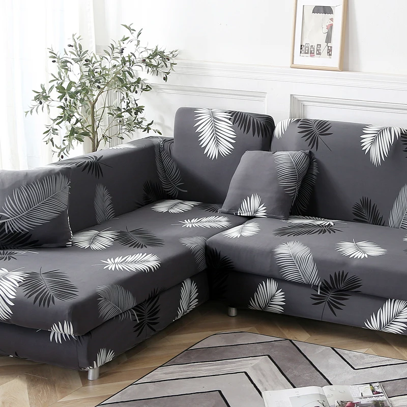 Современные чехлы для угловых диванов гостиной Эластичный секционный диван L