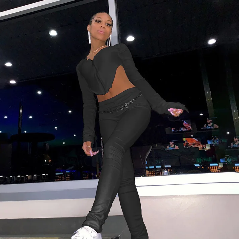 

Autumn 2020 Slim Solid Zipper-Up Hoodie Leggings Fitness Workout Two Pieces Set Woman Casual Skinny Stretchy Tracksuit Outfits