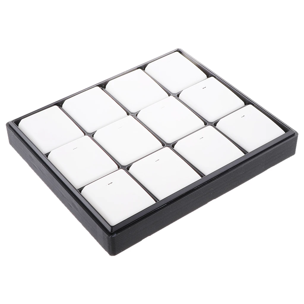 Пластиковая шкатулка для ювелирных изделий чехол поднос сережек и колец с