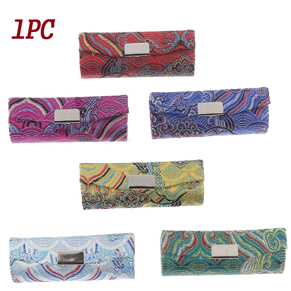 1 шт. Портативный кожаный чехол для помады с зеркалом традиционная Китайская