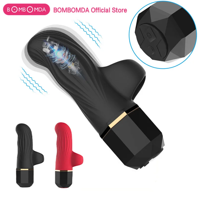 12 режимов втулки для пальцев Вибратор Массаж точки G Клитор стимуляция флирта