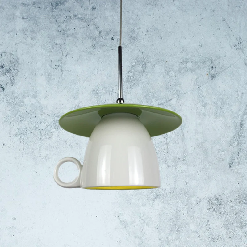 Люстра однотонная Керамическая люстра в скандинавском стиле для столовой