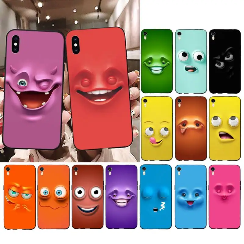 

Funny face Phone Case for iPhone 13 11 12 pro XS MAX 8 7 6 6S Plus X 5S SE 2020 XR cover